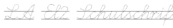 LA El2 Schulschriften font preview